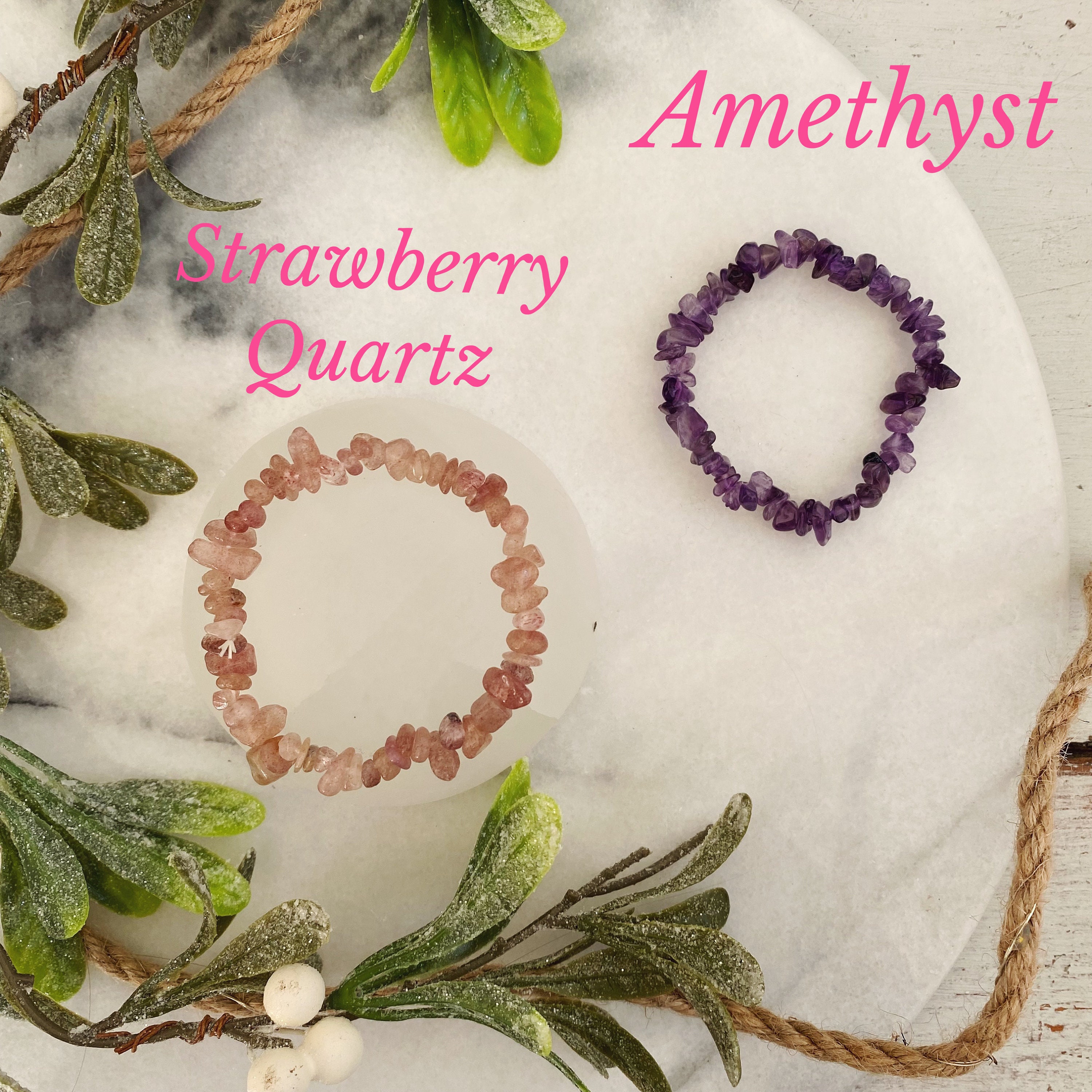 Crystal Chip Bracelets Wearable Stackable Crystal Magic Etsy UK