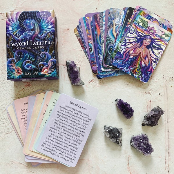 Beyond Lemuria Oracle Cards by Izzy Ivy - Pocket Edition