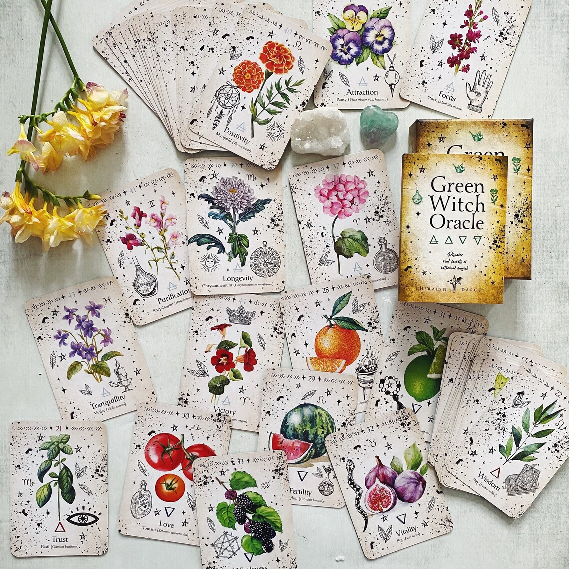 Green Witch Oracle Deck Discover The Real Secrets Of Etsy