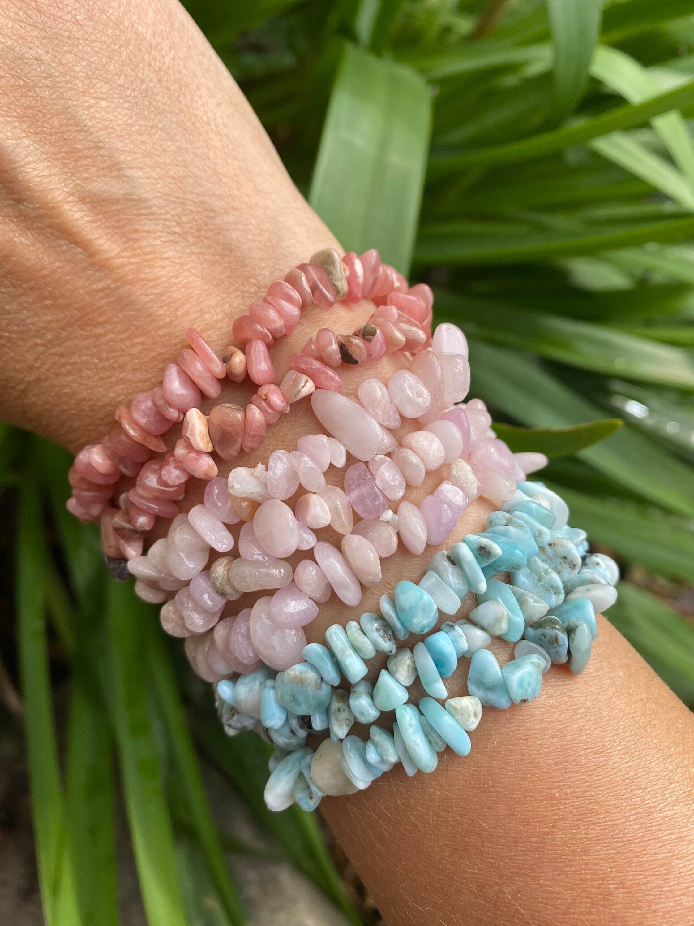 Crystal Chip Bracelets Wearable Stackable Crystal Magic Etsy UK