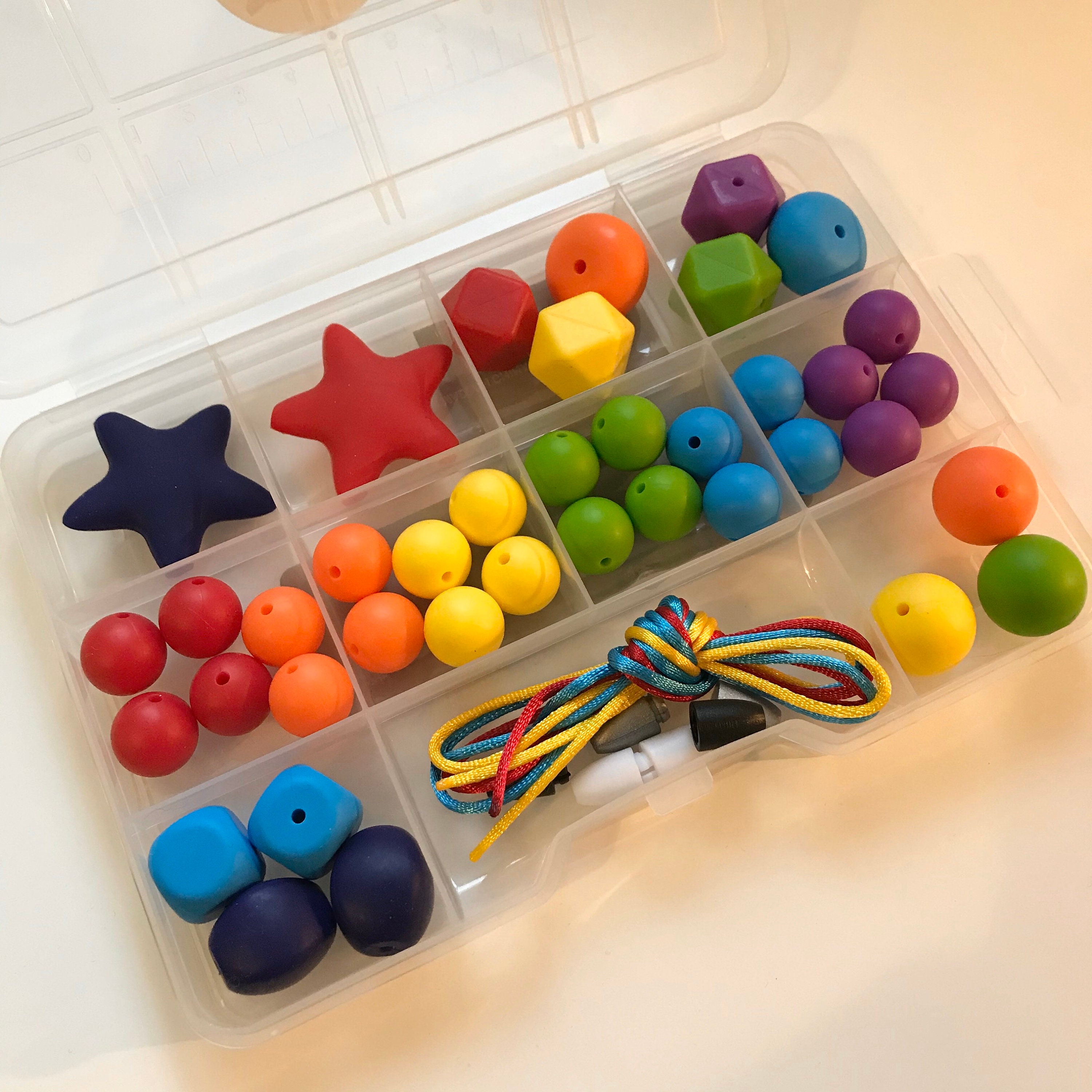 Child's DIY necklace kit kids jewelry classic rainbow Etsy