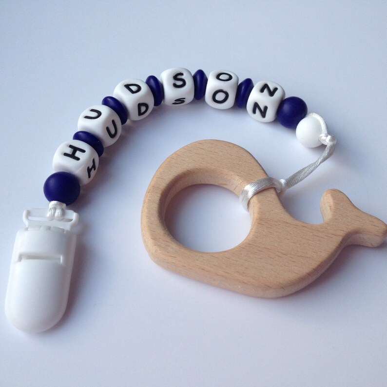Personalized Silicone Pacifier Clip Baby Girl / Baby Boy Etsy