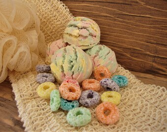 Bubble Truffle: Fruit Loops Bubble Bar, Solid Bubble Bath, organic bubble bath, nontoxic bubble bath