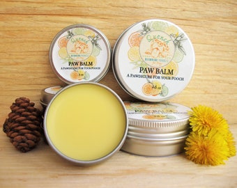 Paw Balm: Paw protector, paw wax, organic natural and dog safe, dog care pad protection, dog paw wax