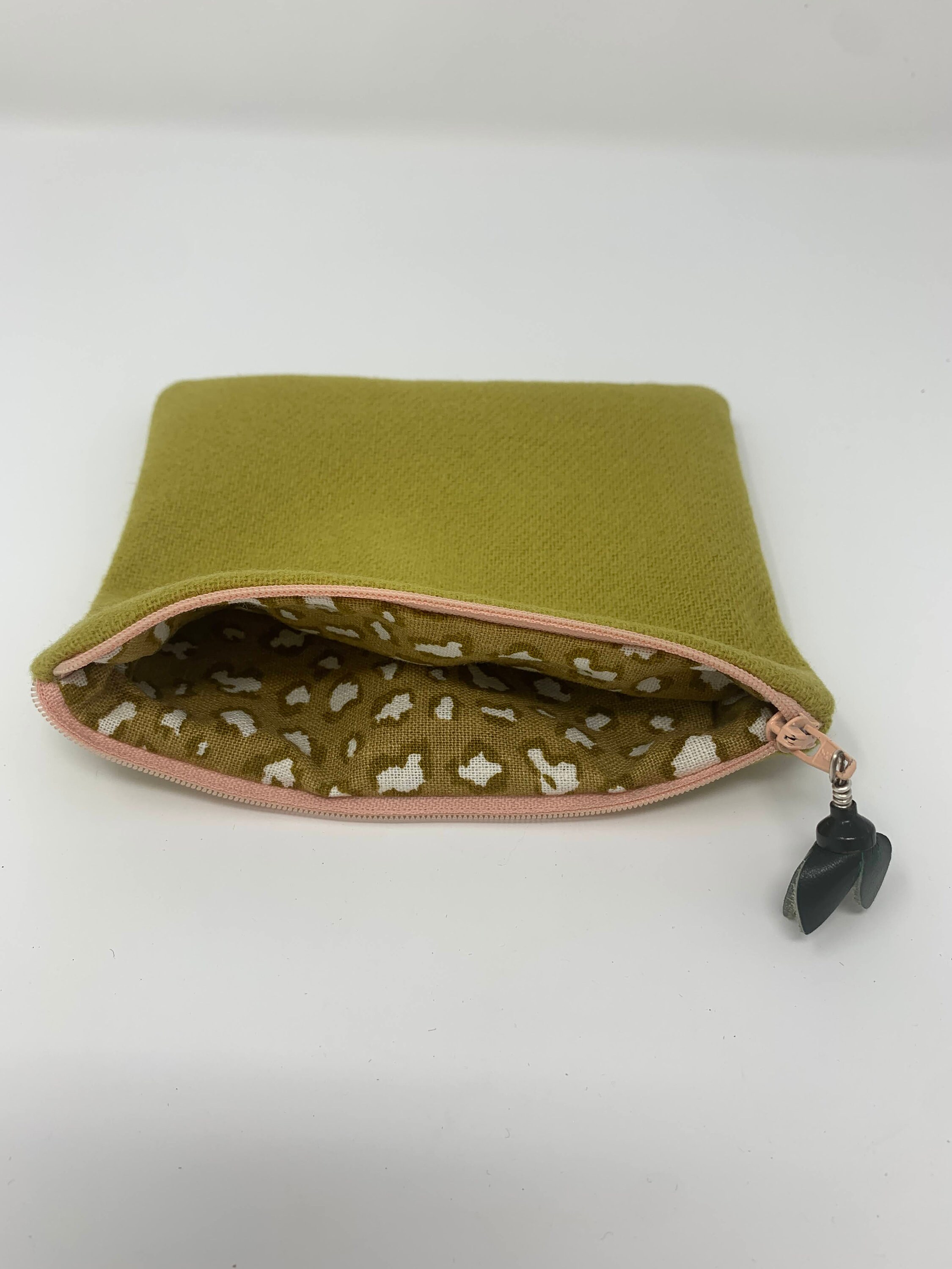 Zipper Pouch With Vintage Fabric Etsy Israel