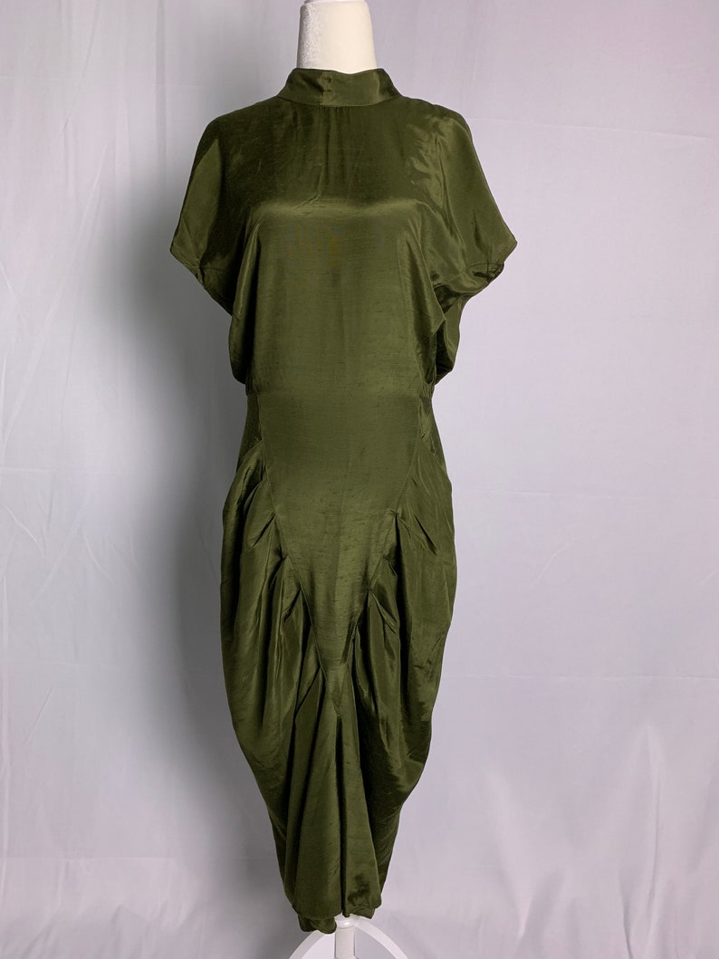 olive green mermaid dress
