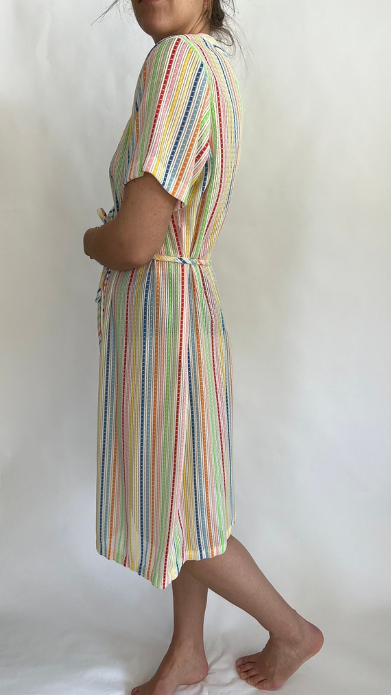 Rainbow Striped Day Dress - image 3