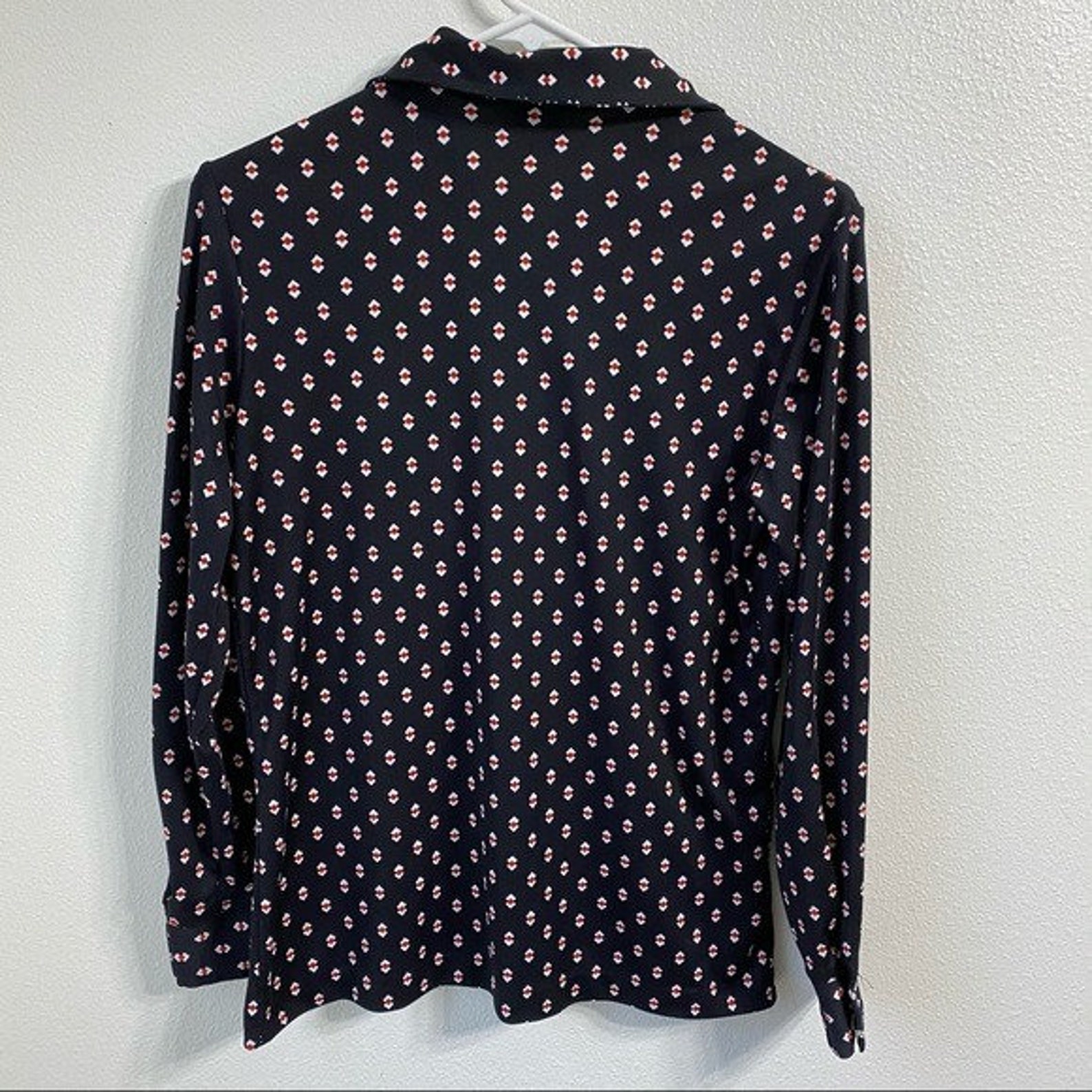 Vintage 100% Polyester Button Down Shirt Women's Size | Etsy