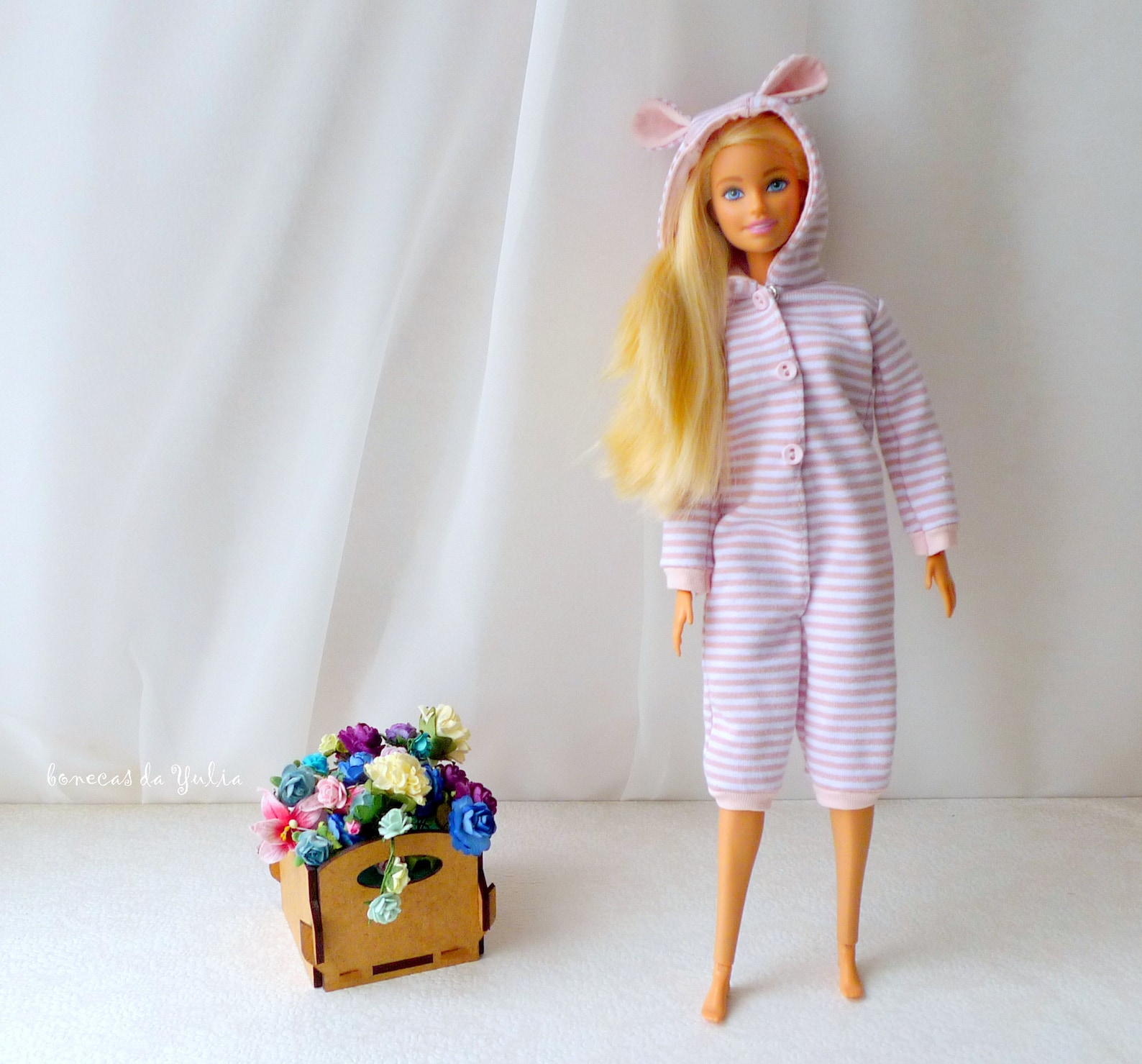 Stiped Barbie pajamas Curvy Standard Kigurumi Barbie jumpsiut Etsy