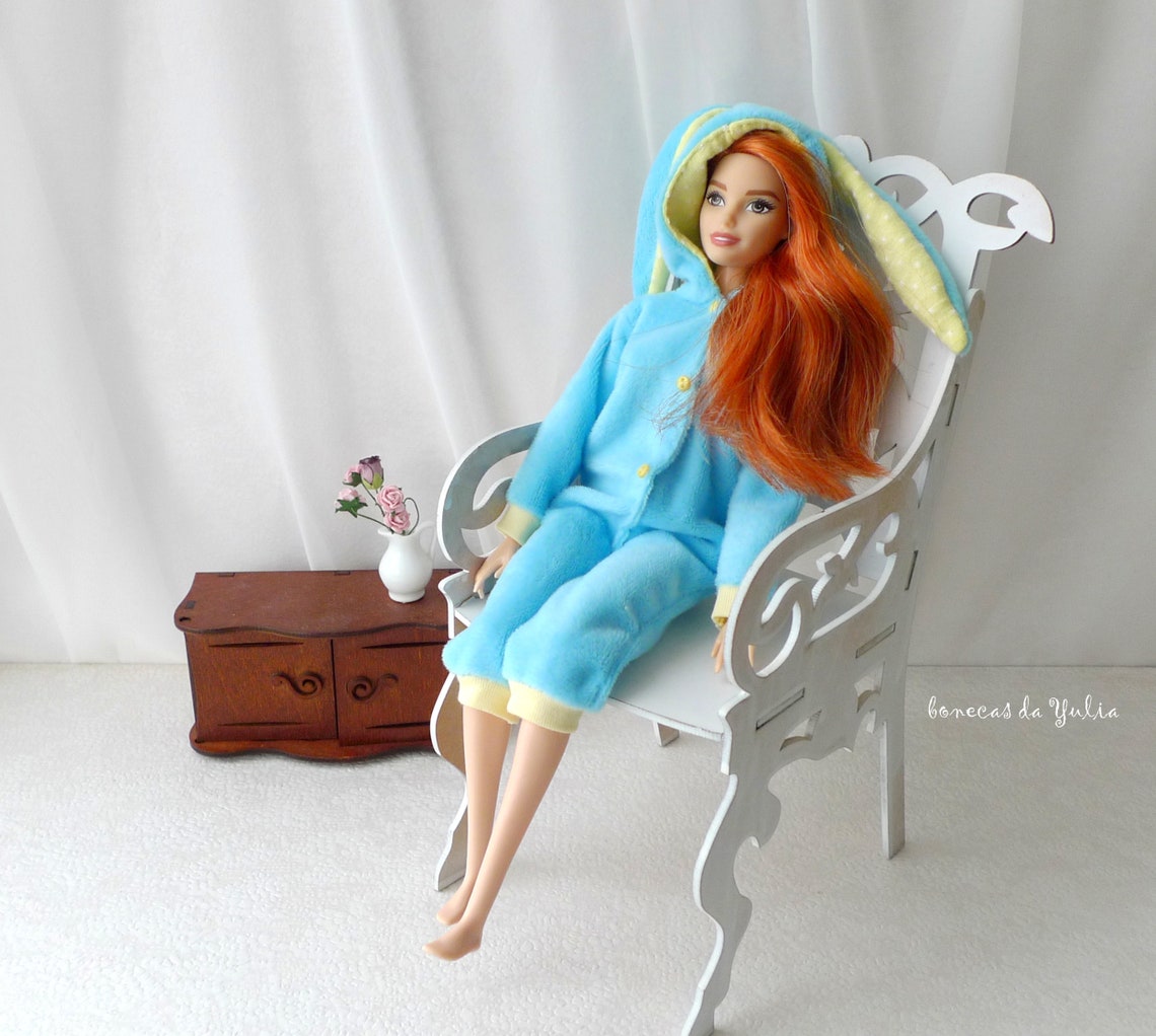Blue Barbie pajamas Curvy Standard Kigurumi Barbie jumpsiut Etsy