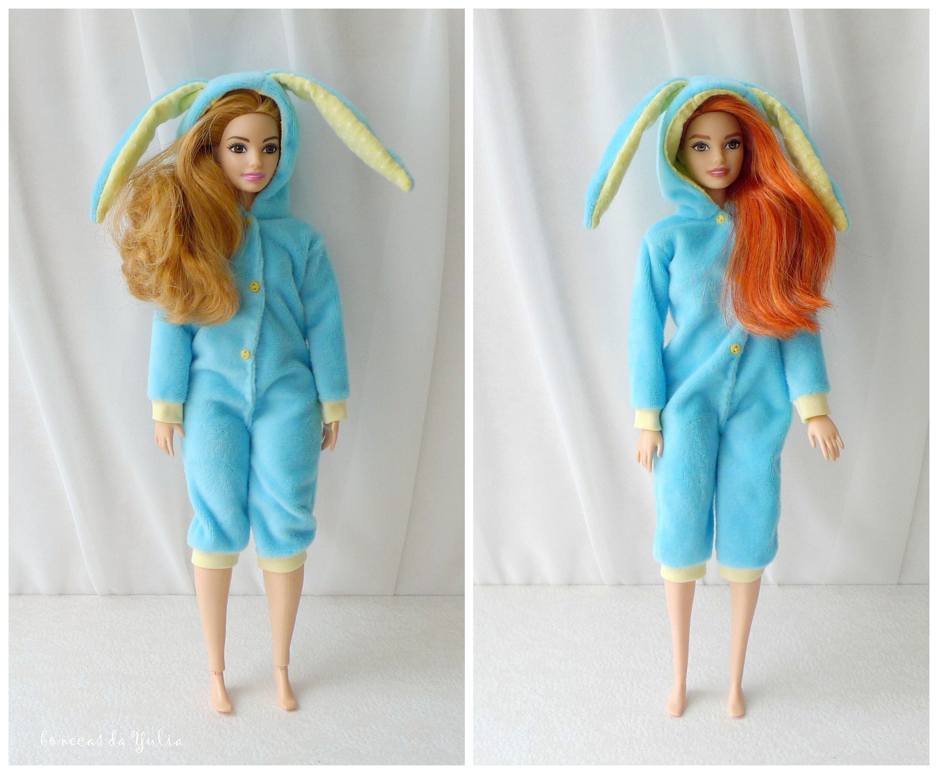 Blue Barbie pajamas Curvy Standard Kigurumi Barbie jumpsiut Etsy
