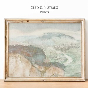 Neutral Vintage Rural Landscape Wall Art Painting Print | Muted Art| Downloadable Digital PRINTABLE Wall Art | Oil Painting Wall Decor | 213