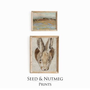 Spring Vintage Art Print Gallery Wall SET of 2 | Digital Prints | Printable Wall Art | Antique Oil Painting | Wall Decor S305