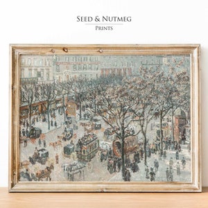 European City Square Architecture Wall Art | Vintage Muted Neutral Wall Decor | Downloadable Digital Printable Wall Art 139
