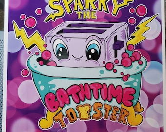 Sparky The Bathtime Toaster gloss print