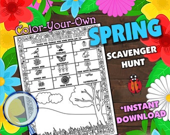 Scavenger Hunt, SPRING Scavenger Hunt, Nature Activity, Scavenger Hunt Game, Nature Scavenger Hunt Game, Outdoor Game, Outdoor Activity