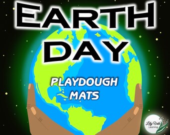 Earth Day Craft, Earth Day Activity, Kids Earth Day Activity, EARTH DAY PLAYDOUGH mats, Printable Play Mats, Earth Day Play Doh Mats