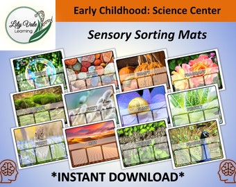 Flashcards for Kids, Sensory Play, Sensory Activity, Montessori Science, Sorting Activity, Kindergarten Science, Sensory Flashcards