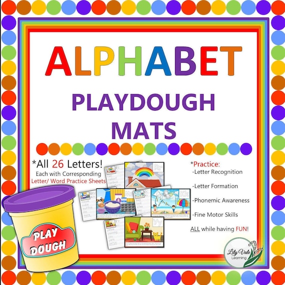 Christmas Playdough Mats - From ABCs to ACTs