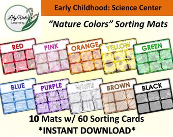 Color Activity, Color Learning, Nature Activity, Learning Colors, Preschool Science, Sorting Activity, Color Match Activity, Color Sorting