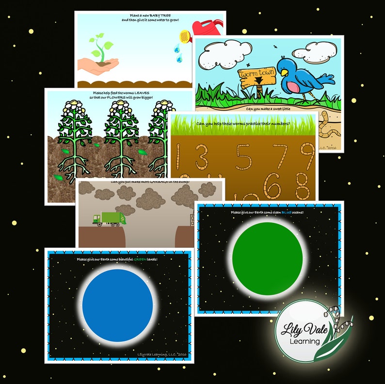 Playdough Mats Learning Toy Earth Day Mother Earth Play Etsy