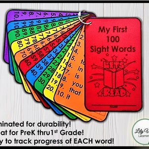 Sight Words, Kindergarten Sight Words, Sight Word Learning, Sight Word Flashcard, Reading Activity, High Frequency Word, Sight Word Practice