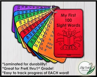 Sicht Wörter, Kindergarten Sicht Wörter, Sicht Wort lernen, Sicht Wort Karte, Leseaktivität, Hochfrequenz Wort, Sicht Wort Übung
