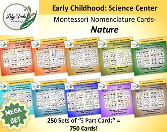 Printable Flashcards, Montessori Flashcards, Animal Flashcards, Nomenclature Cards, Montessori Nomenclature Cards, FLASHCARD BUNDLE
