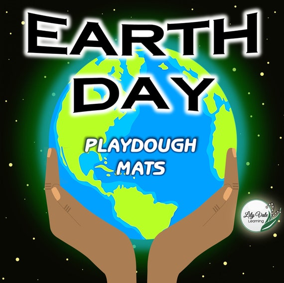 Earth Day Craft, Earth Day Activity, Kids Earth Day Activity, EARTH DAY PLAYDOUGH mats, Printable Play Mats, Earth Day Play Doh Mats