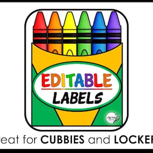 Kinder Namensetiketten, Klassenzimmer Etiketten, EDITIERBARE Schuletiketten, Schul Namen Etiketten, Vorschul Namen Tags, Tagespflege Etiketten, bearbeitbare Namensetiketten