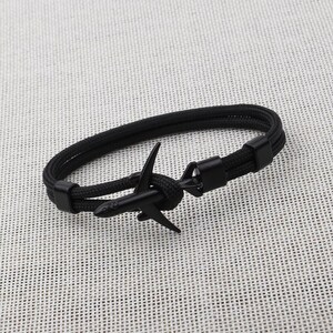 Unisex Nylon Airplane Design Paracord Rope Bracelet for Men and Women