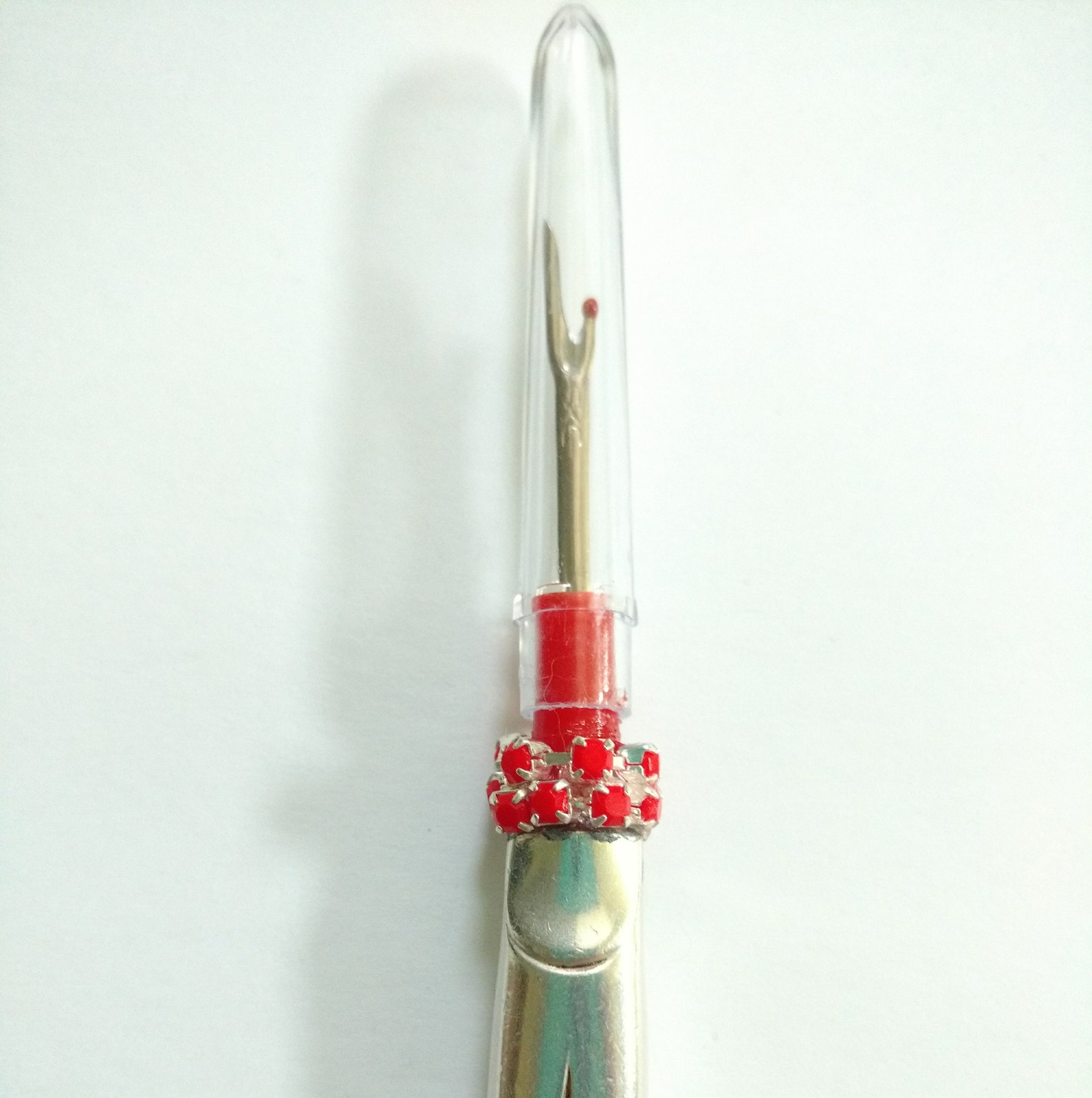 Seam Ripper With Vintage Silverware Handle Upcycled Floral Etsy