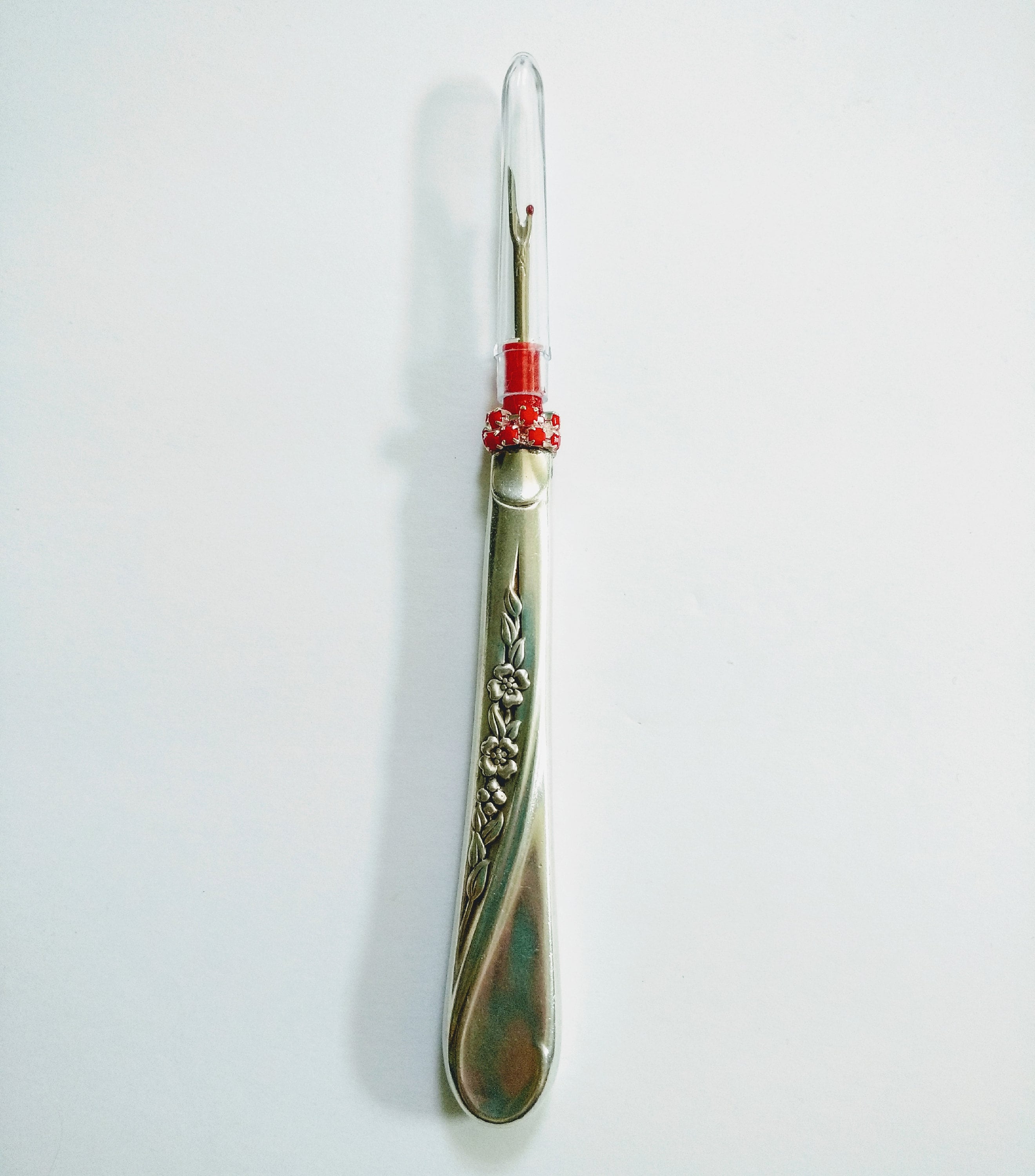 Seam Ripper With Vintage Silverware Handle Upcycled Floral Etsy UK