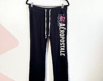 Pantalones deportivos Aeropostale con cordón y logo, cómodos y acogedores, estilo Y2K, talla M