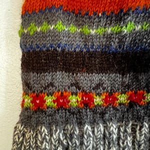 Vintage Free People Knit Mini Bag Boho 100% Wool Bohemian image 4