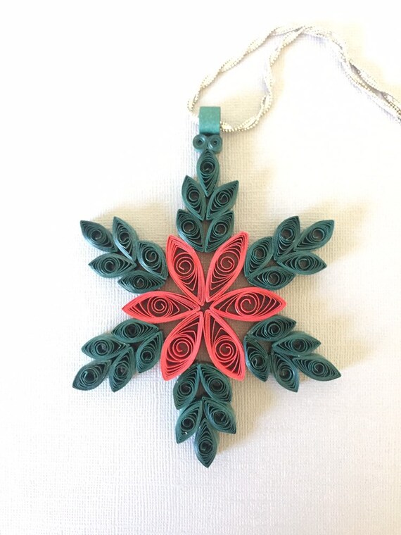 Quilling Christmas tree Ornaments Paper Quilled Etsy