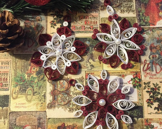 Quilling Christmas Tree Ornaments Tree Ornament Paper Etsy