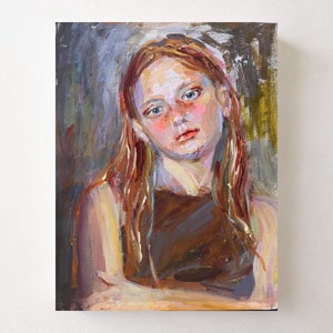 ORIGINAL woman portrait,wall art painting, Modern Art,Original Painting,Acrylic Painting,Modern Artwork,Contemporary art,small  painting