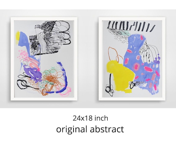 abstract Mixed media on paper,abstract collage ,Mixed media art,abstract art,original abstract,mid century modern art