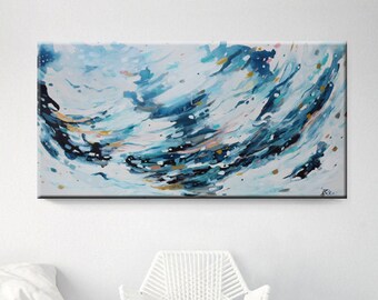 wall art,seascape ,Original Painting,Acrylic Painting,art painting, canvas art, landscape painting,beach,blue,sky