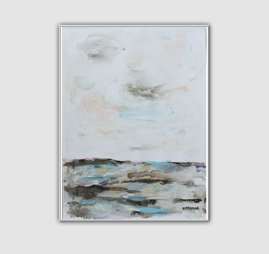 Abstract Landscape,original Abstract Art,modern Art,painting on Paper ...