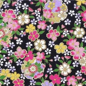 Papier japonais yuzen washi rehaussé d'or – parfait pour l'origami, le scrapbooking, la fabrication de cartes et le bricolage