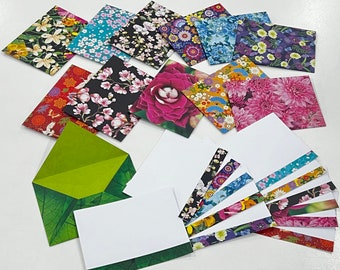 Small Origami Envelopes with/without matching inserts - Select your theme design