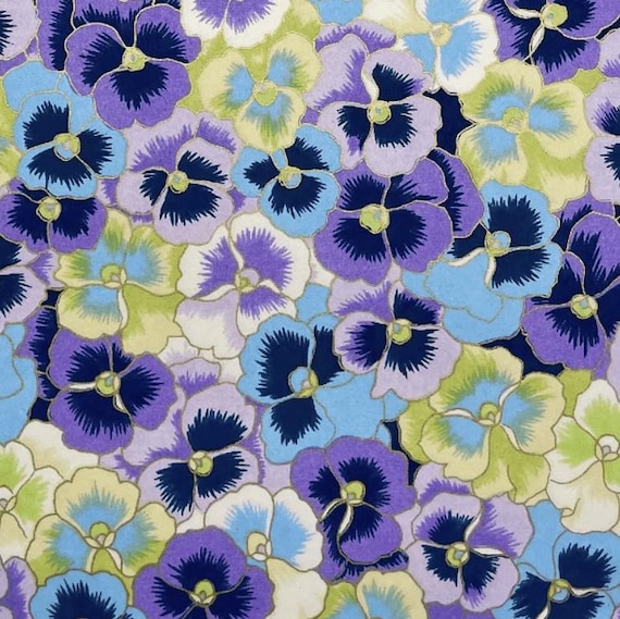 Japanese Yuzen Chiyogami Washi Paper (Y0473) - Blue and Purple