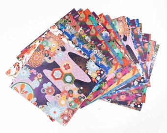 Origami Paper 36 sheets Japanese Chiyogami with 12 Different Designs 6&quot; (15cm x 15cm)