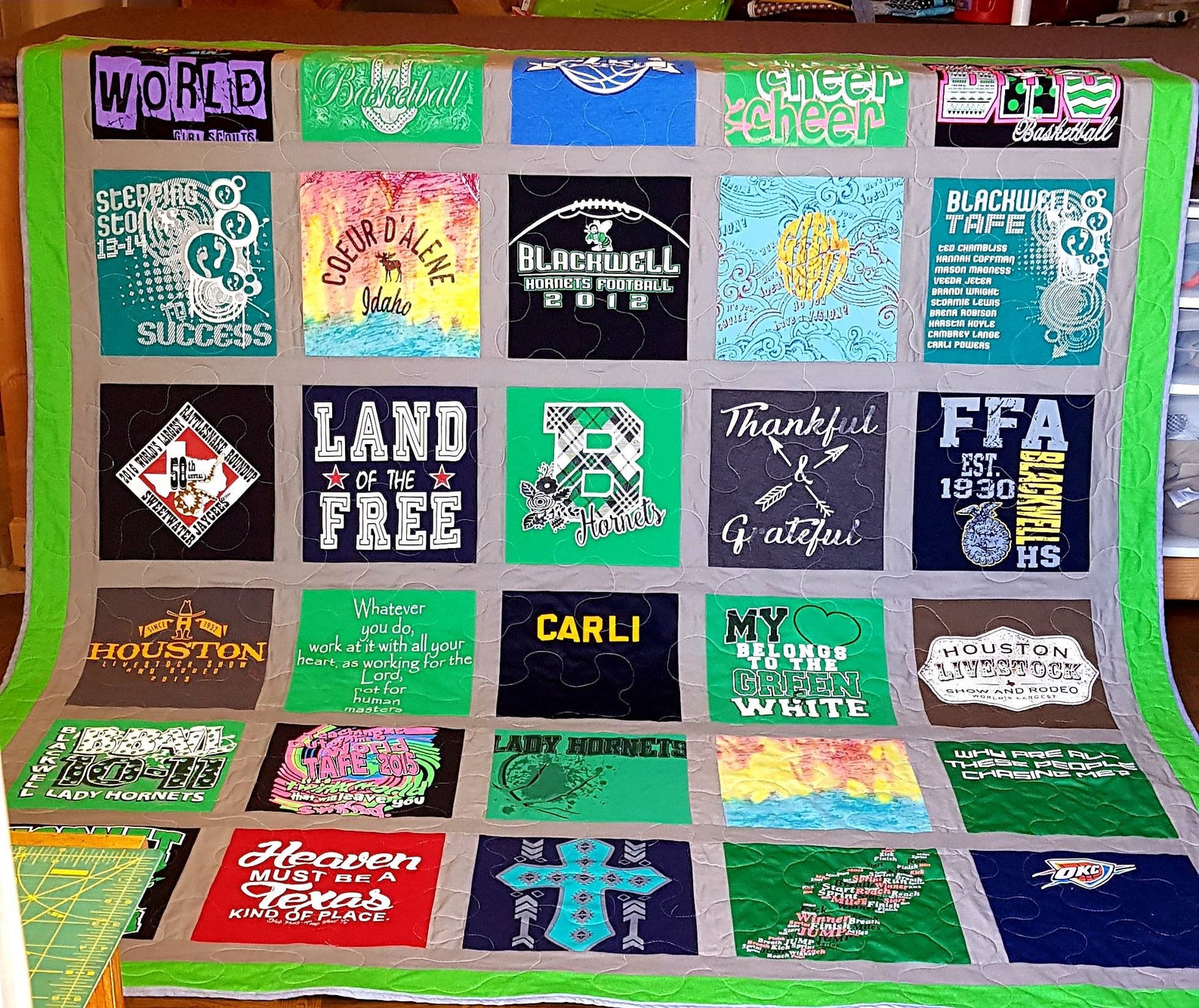Tshirt Quilt Custom Tshirt Quilts Memory Quilt Quilt Made Etsy