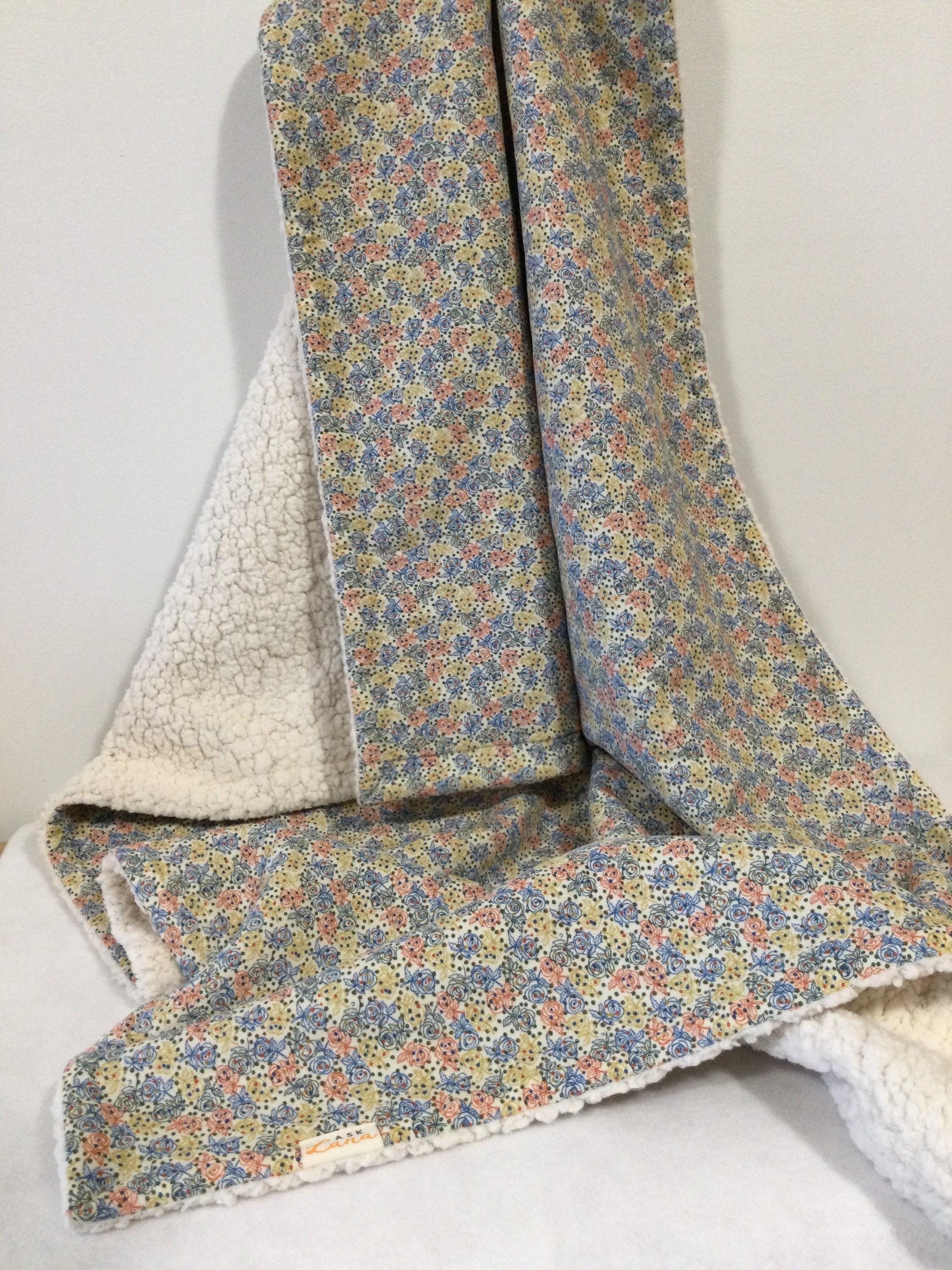 Liberty print baby blanket sale