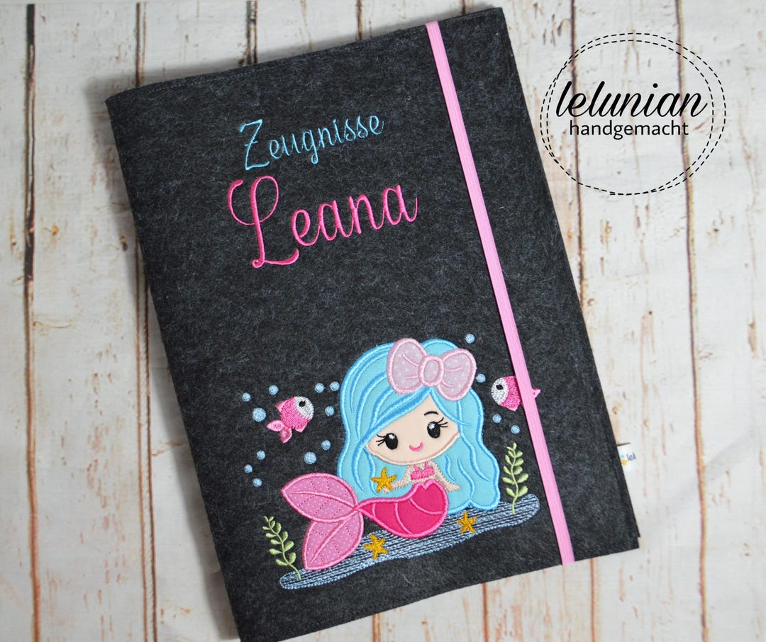 Mermaid Code Folder Mermaid Certificate Folder - Etsy