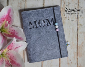 Maternity passport cover felt Mom to be - personalisable