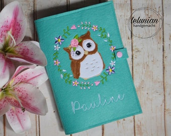 U notebook cover boho owl